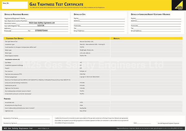 M25 Gas Safety Engineers Ltd 07999970444